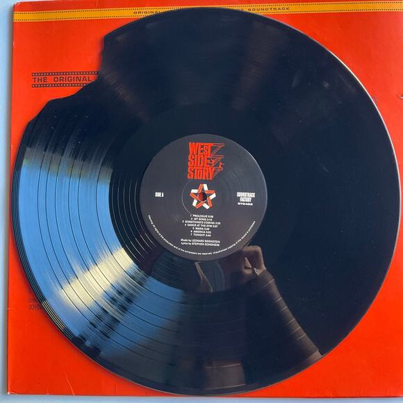 Leonard Bernstein West Side, Vinyl cracked, for parts only! - Picture 3 of 8